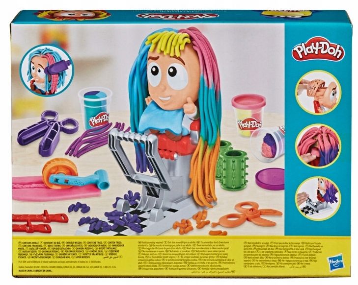 hasbro play doh cistolina stylista szalonych fryzur fryzjer f1260