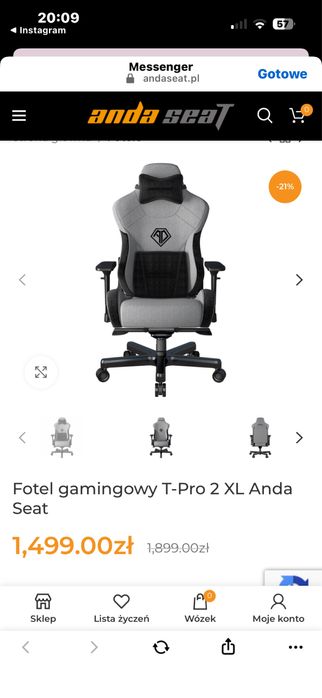 Fotel gamingowy T-Pro 2 XL Anda SEAT
