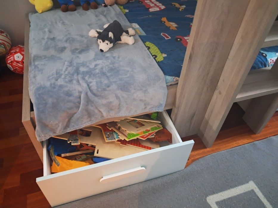 Beliche azul e cinza