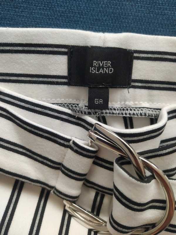 Spodnie w paski river island 32