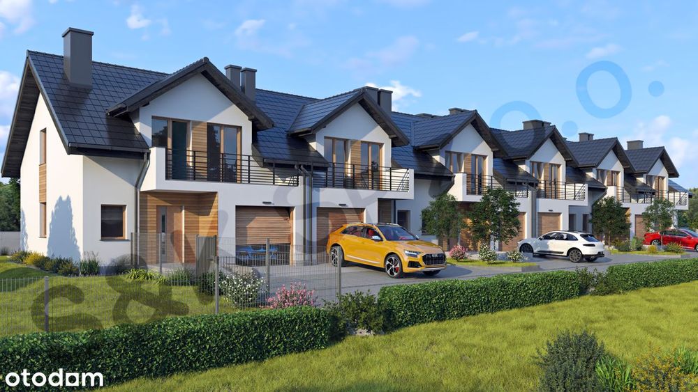 Dom i garaż "pod klucz"-wysoki standard AGD i mebli,taras z ogródkiem