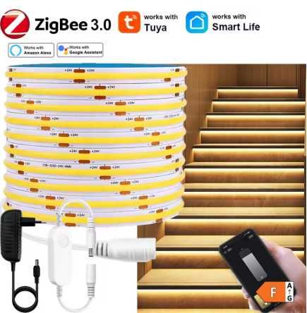 Fita led 10 metros. kit completo. Luz quente 3000k. Nova