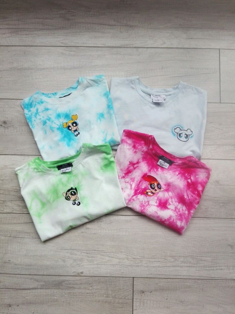 Bershka atomówki crop top krótka bluzka t-shirt rozm S 36