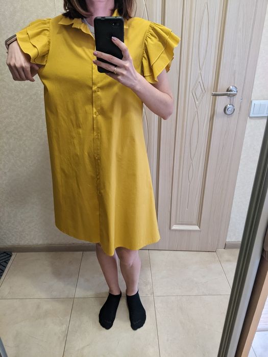 Жіноча сукня гірчичного кольору