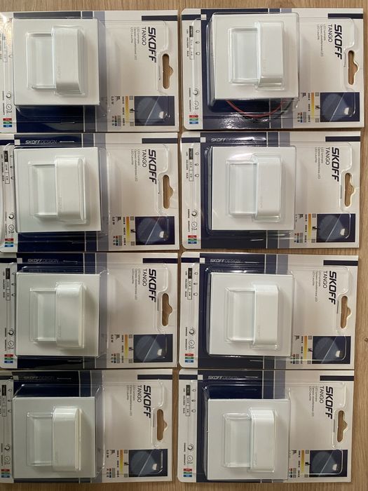 8x NOWE Lampki LED SKOFF TANGO 3000K Białe – Oświetlenie Schodów