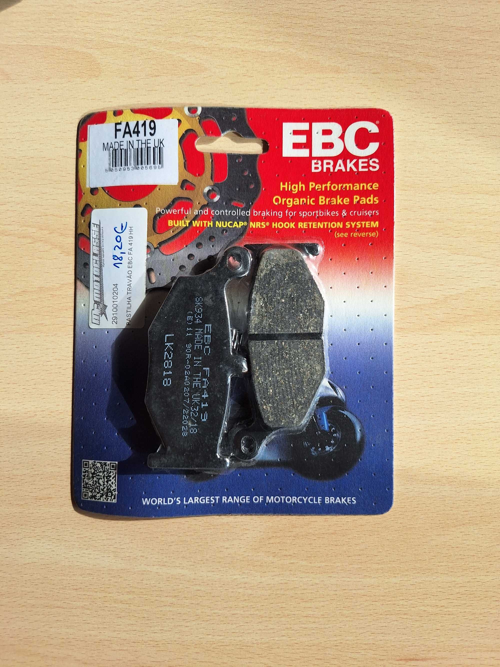 Pastilha mota EBC FA419