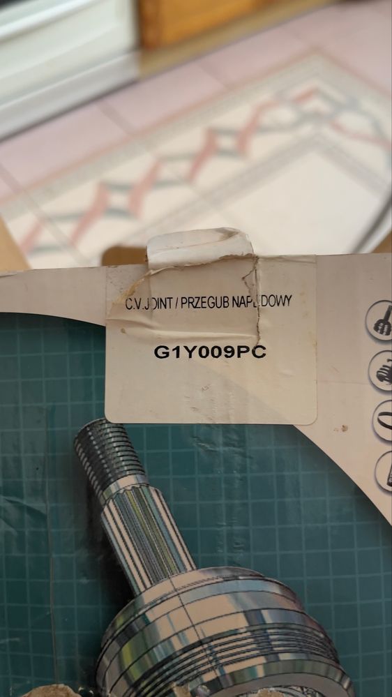 Шрус передній jeep grand cherokee 2 (G1Y009PC)