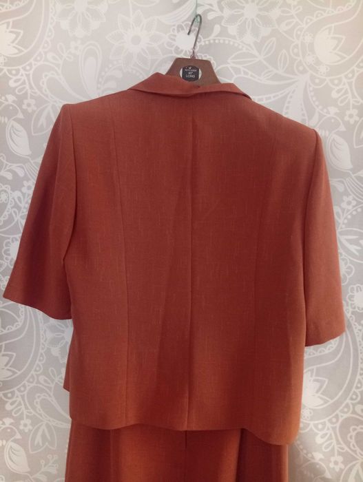 Oltre garsonka żakiet + spódnica w kolorze rudości