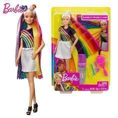 ОРИГИНАЛ! Кукла Барби Радужное сияние волос Barbie Rainbow Sp