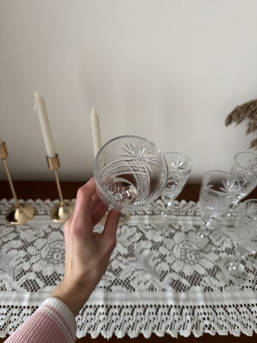 Великі криштальні бокали келихи 6 шт