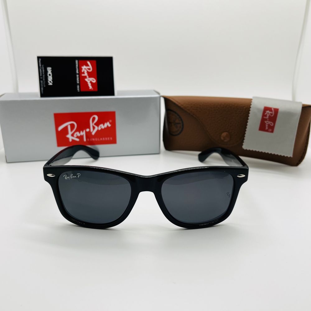 Поляризаційні окуляри Ray Ban Wayfarer 2140P Glossy Black