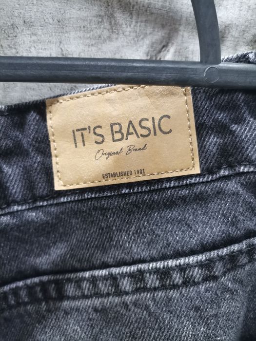 Джинси прямі графіт