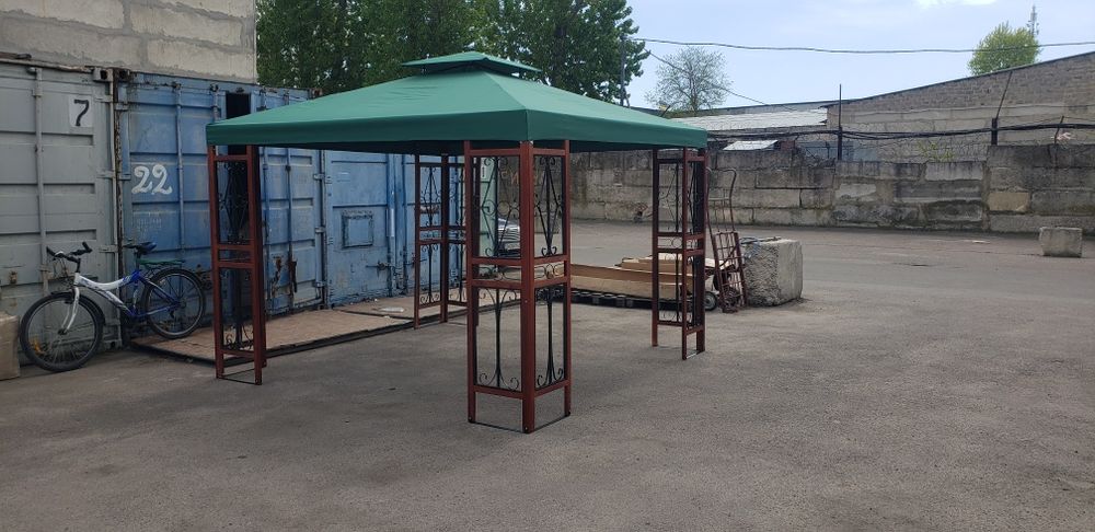 Шатер 3 на 3 метра каркас дерево метал