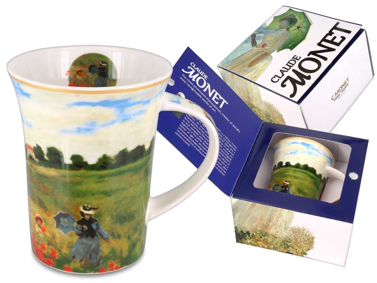 Kubek ceramiczny 350ml Claude Monet Pole maków NOWY