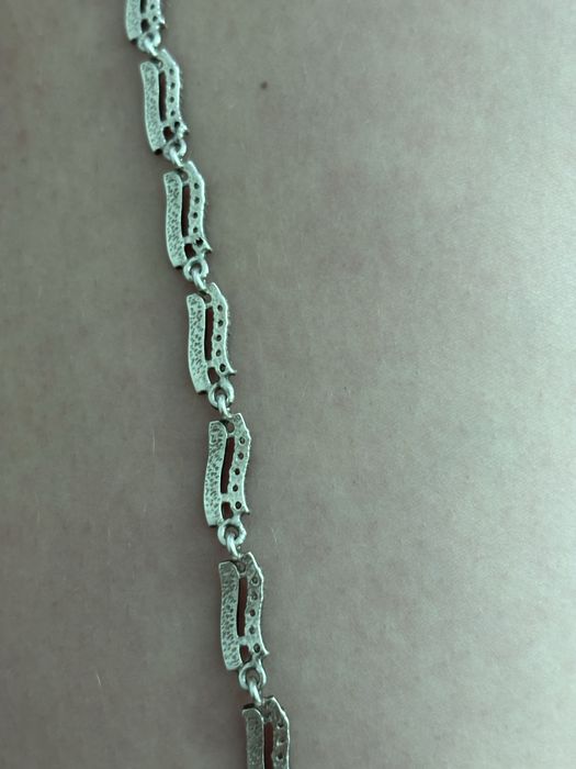 Срібний браслет з позолотою