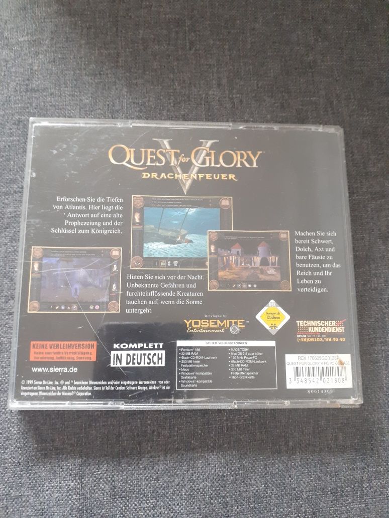 Gra PC Quest for glory 5
