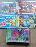 Puzzle Psi Patrol, strażak Sam, Pjmasks dla dziecka 3+