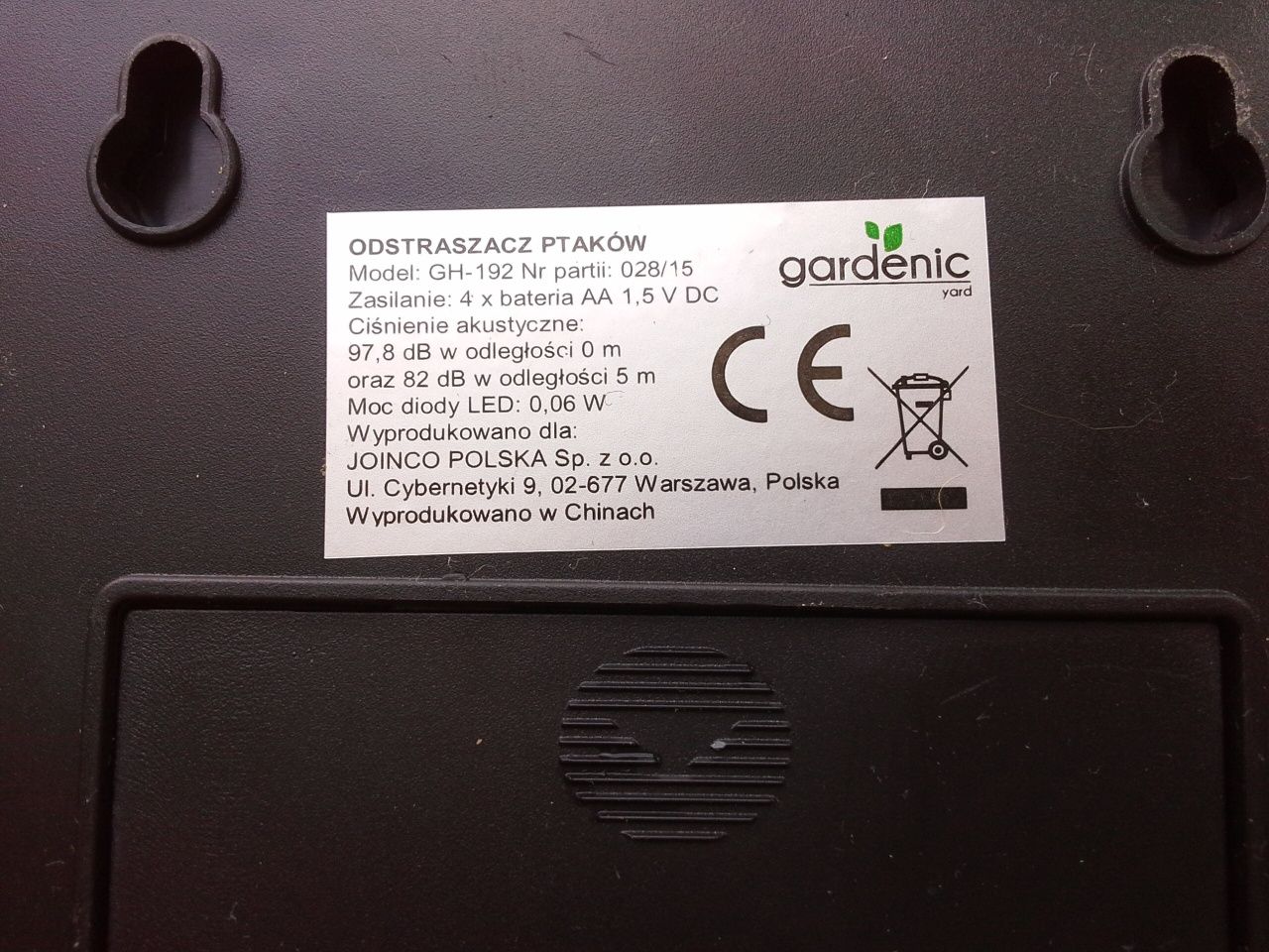 Odstraszacz ptaków. Zwierząt.Skuteczny