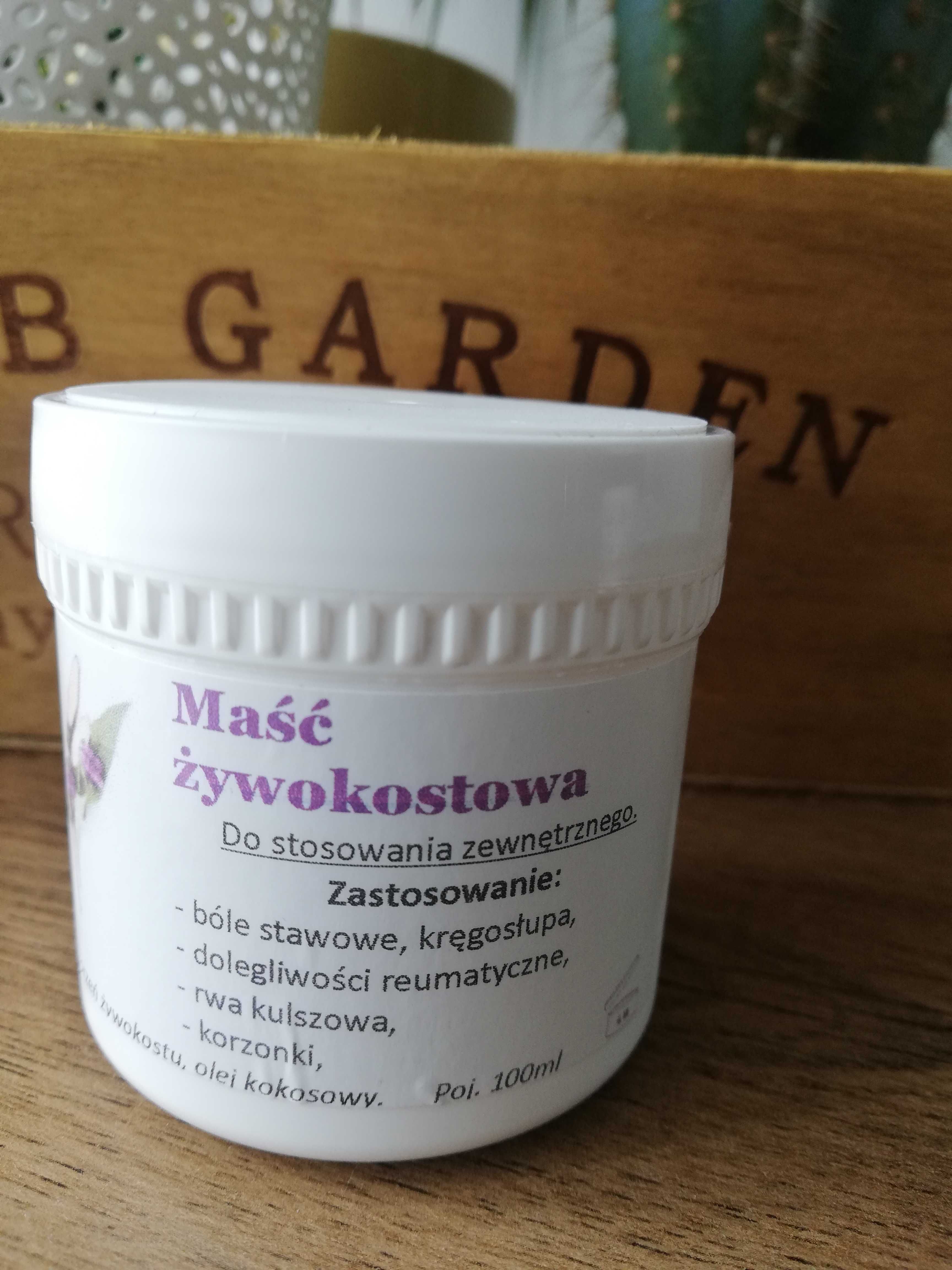 Zestaw: 2 sztuki - maść żywokostowa 100% naturalna -po 100ml