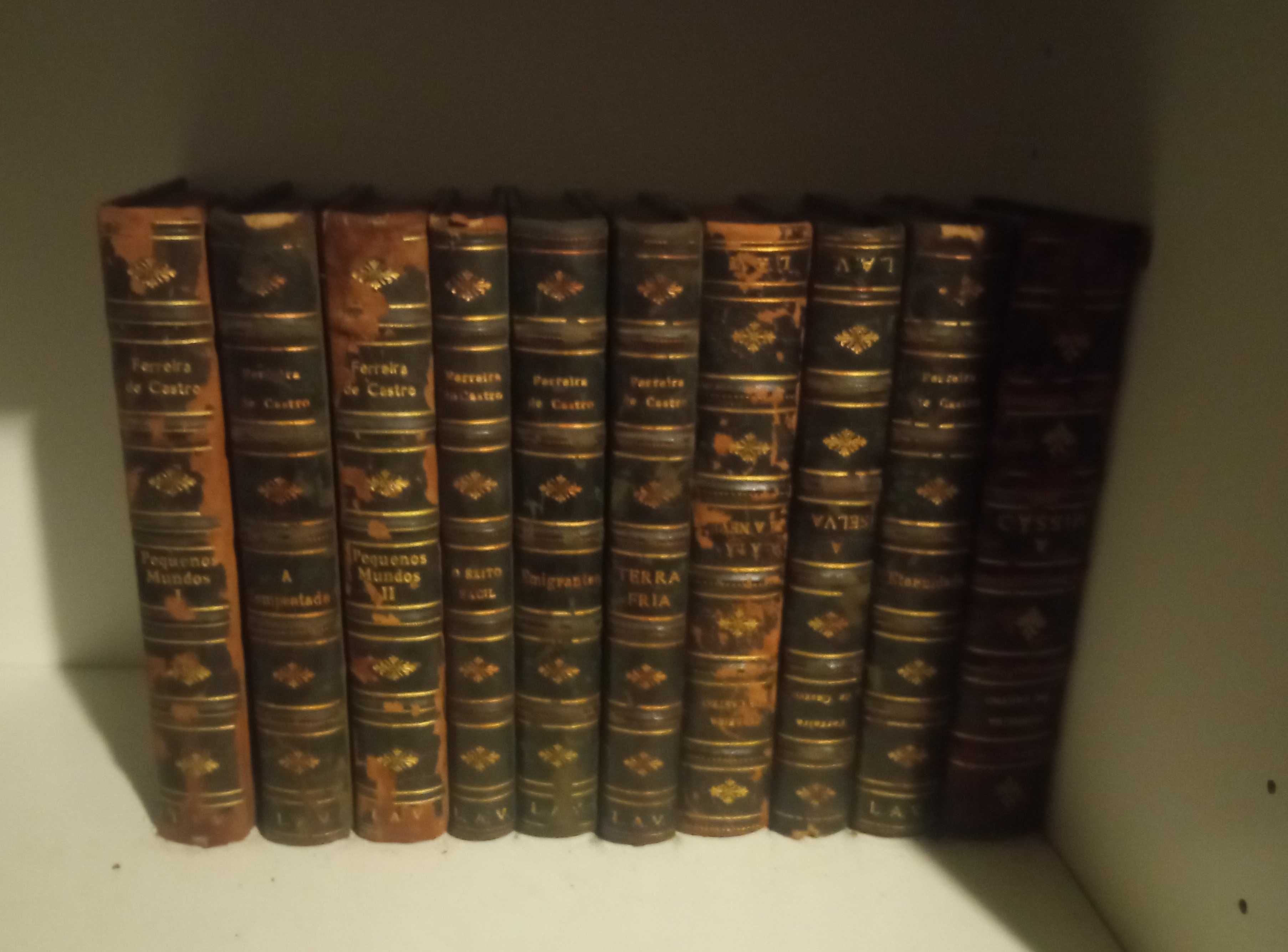 Coleção de 10 volumes de Ferreira de Castro