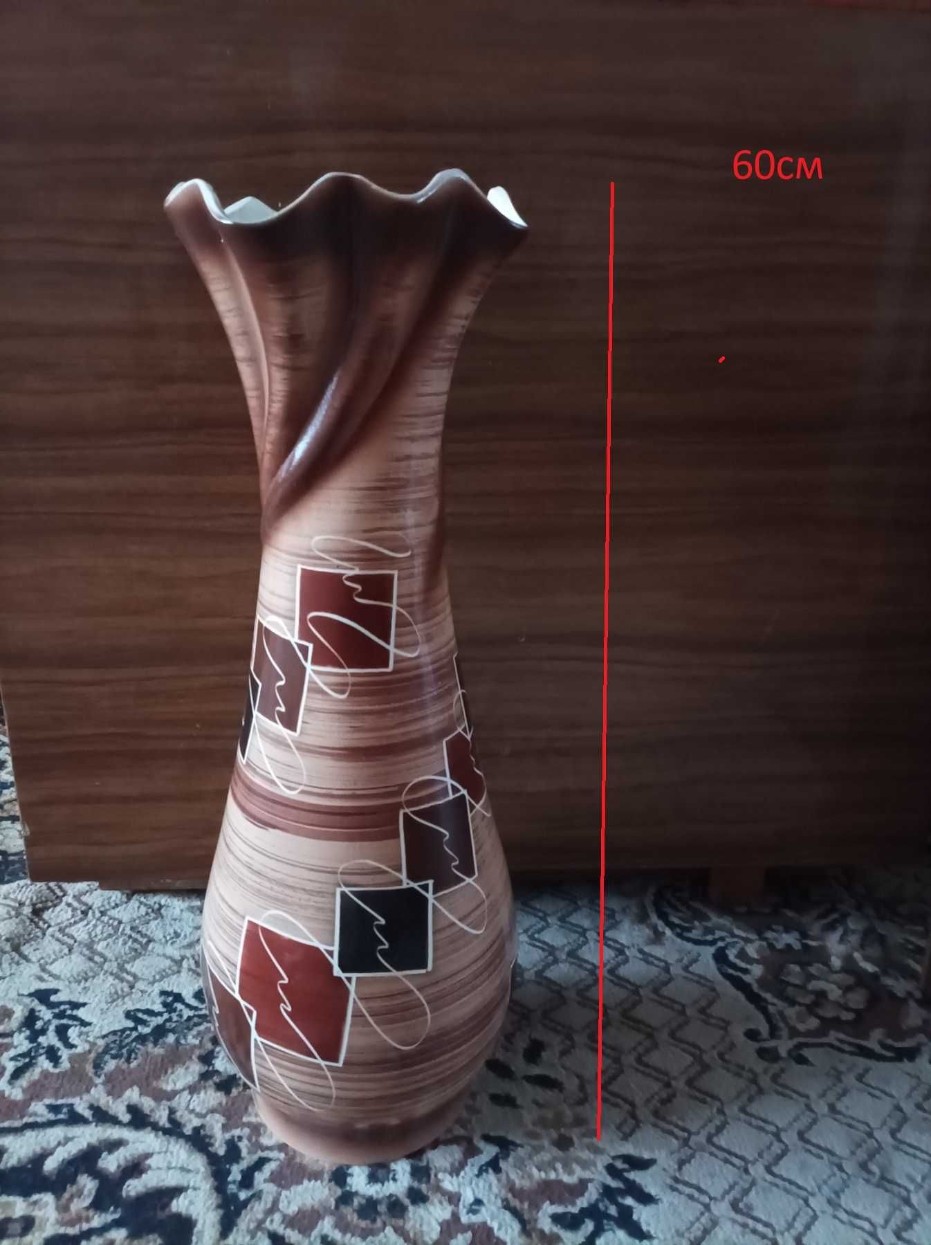 Штора  атласная/портьеры Напольная ваза