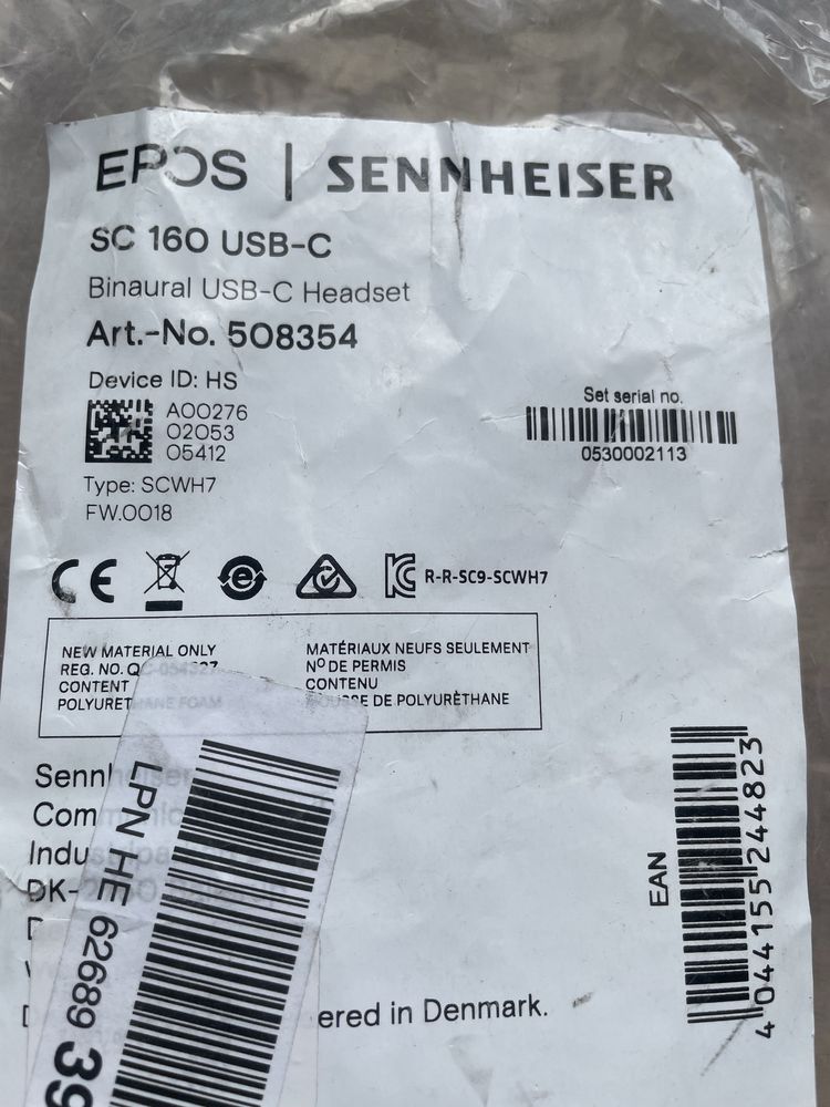 Słuchawki Sennheiser epos SC 160 USB-C