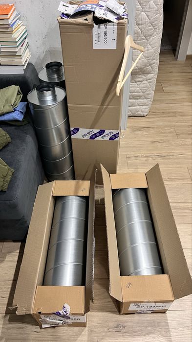 Шумоглушник Vents (Вентс) 100/600 (2 шт) та 150/900(1 шт)