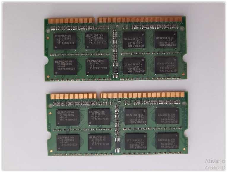 Memórias Kingston DDR3 2 Gbytes