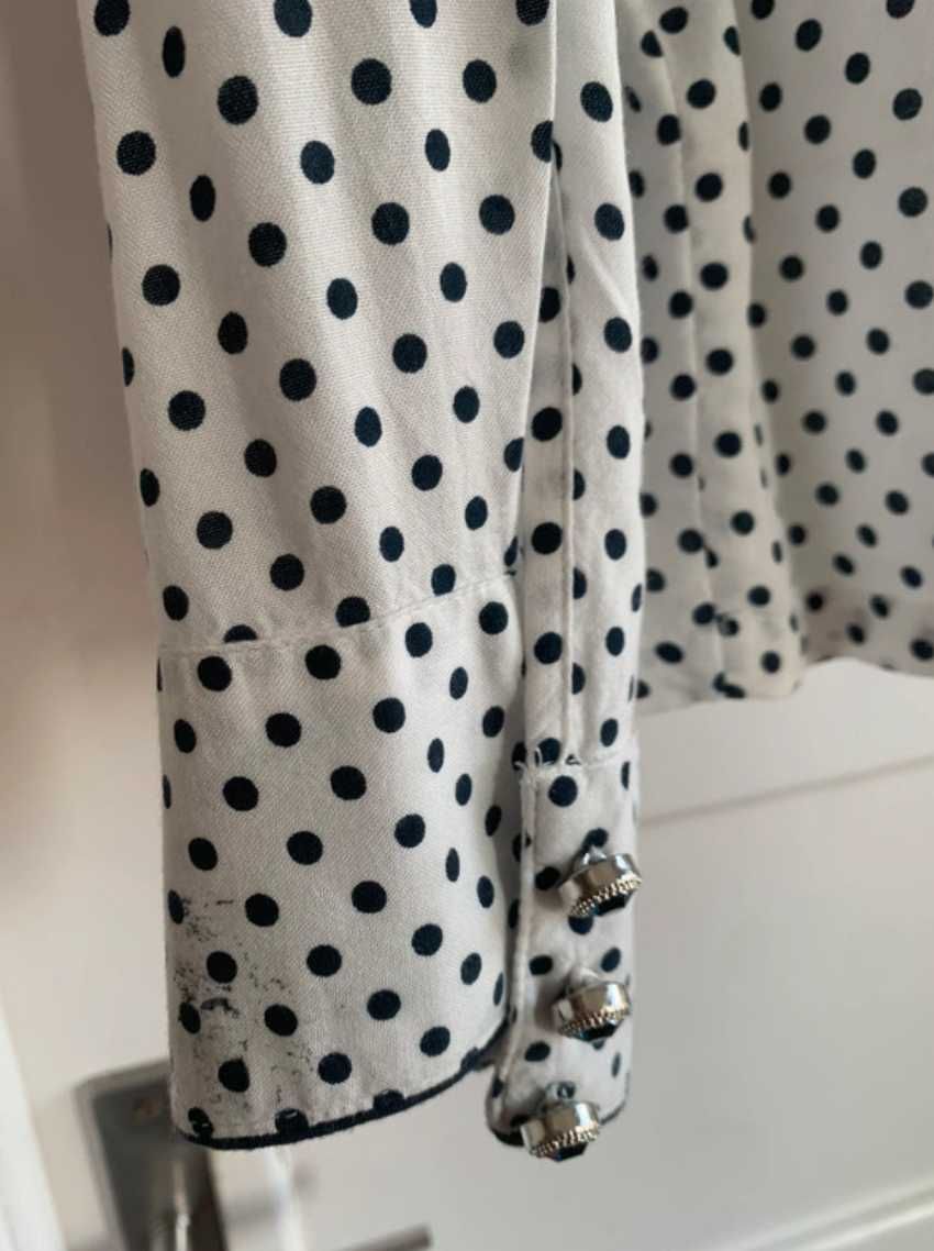 Camisa azul e branca bolinhas, Anne Weyburn by La Redoute  T44