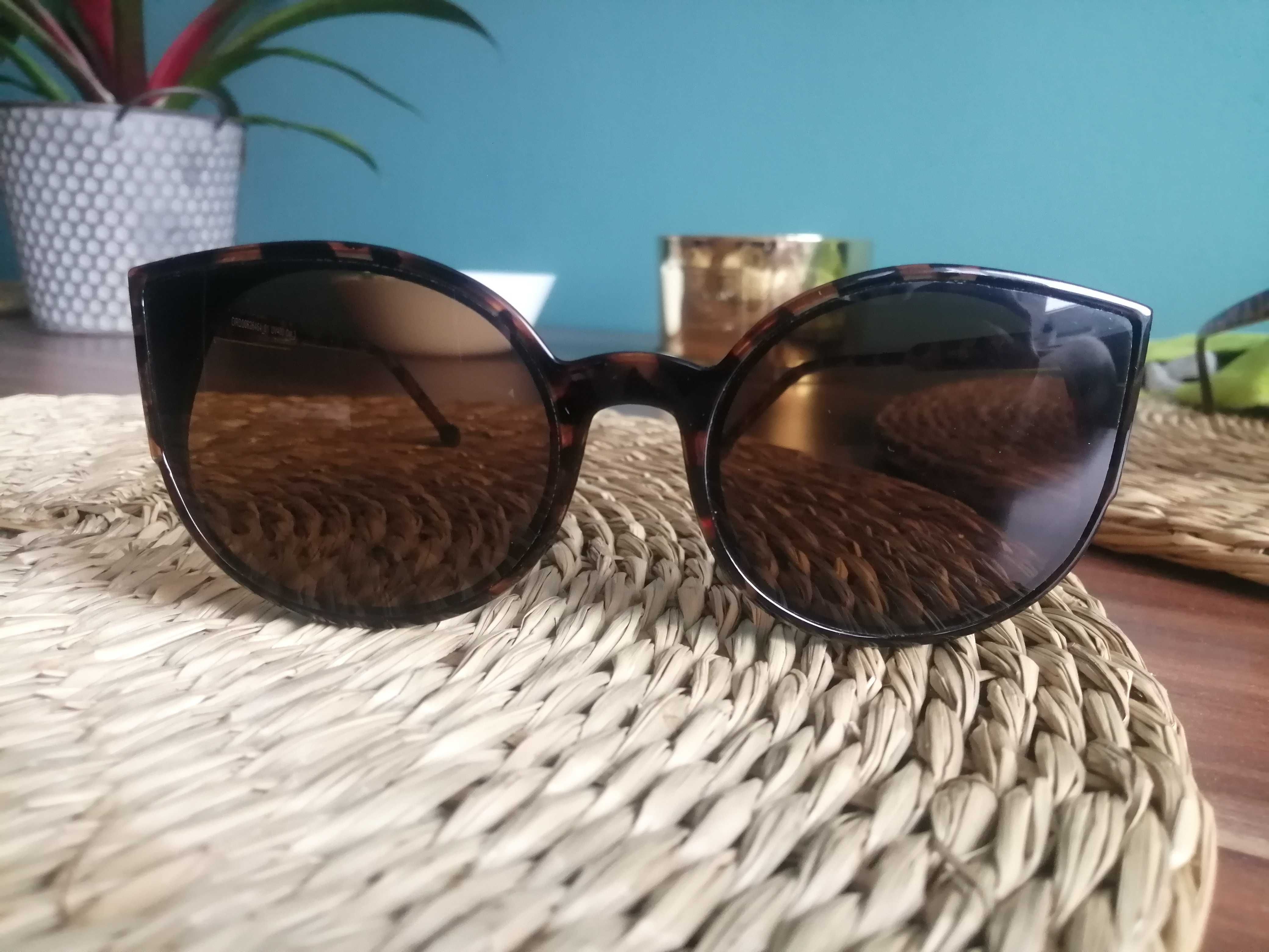 Nowe okulary przeciwsłoneczne panterka
