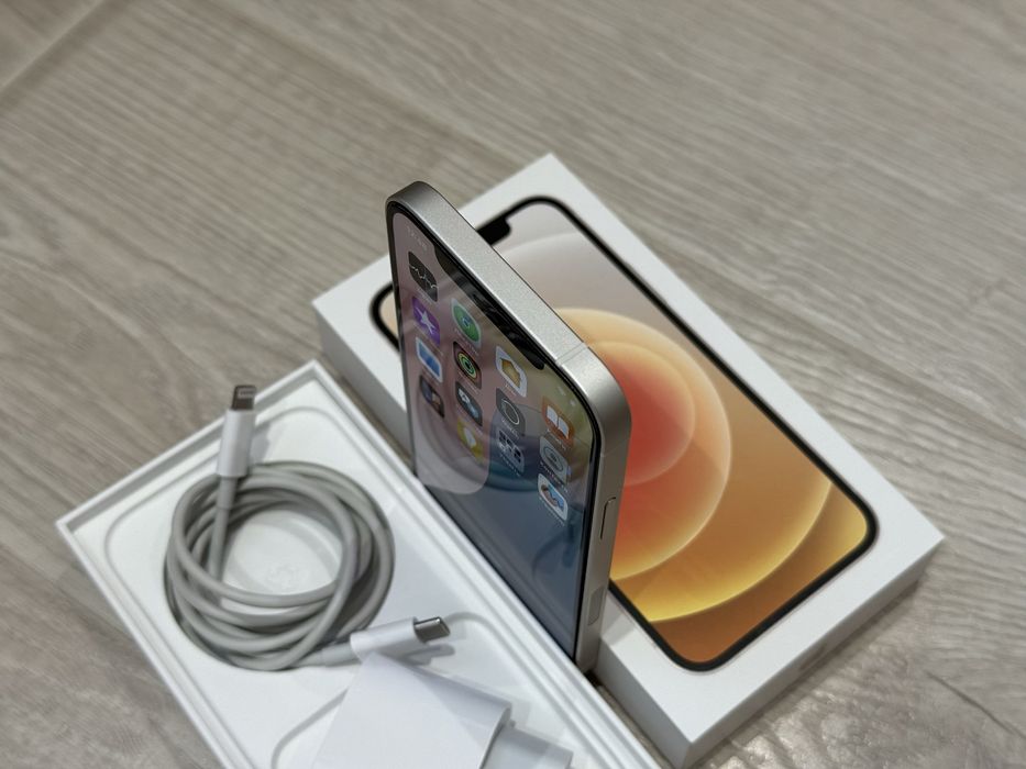 Ідеальний iPhone 12 White 128gb Neverlock! Повний комплект! Новий!