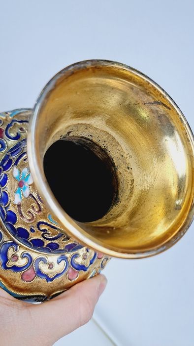 Wazon emalia cloisonne Vintage