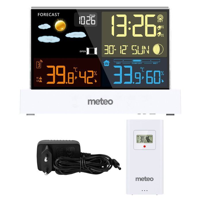 Stacja Pogodowa Meteo Sp110B Z Dcf Biała