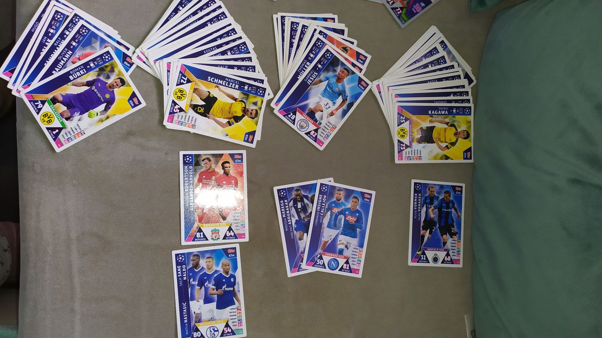 Coleção  80 cartas MATCH ATTAX season 2018/19