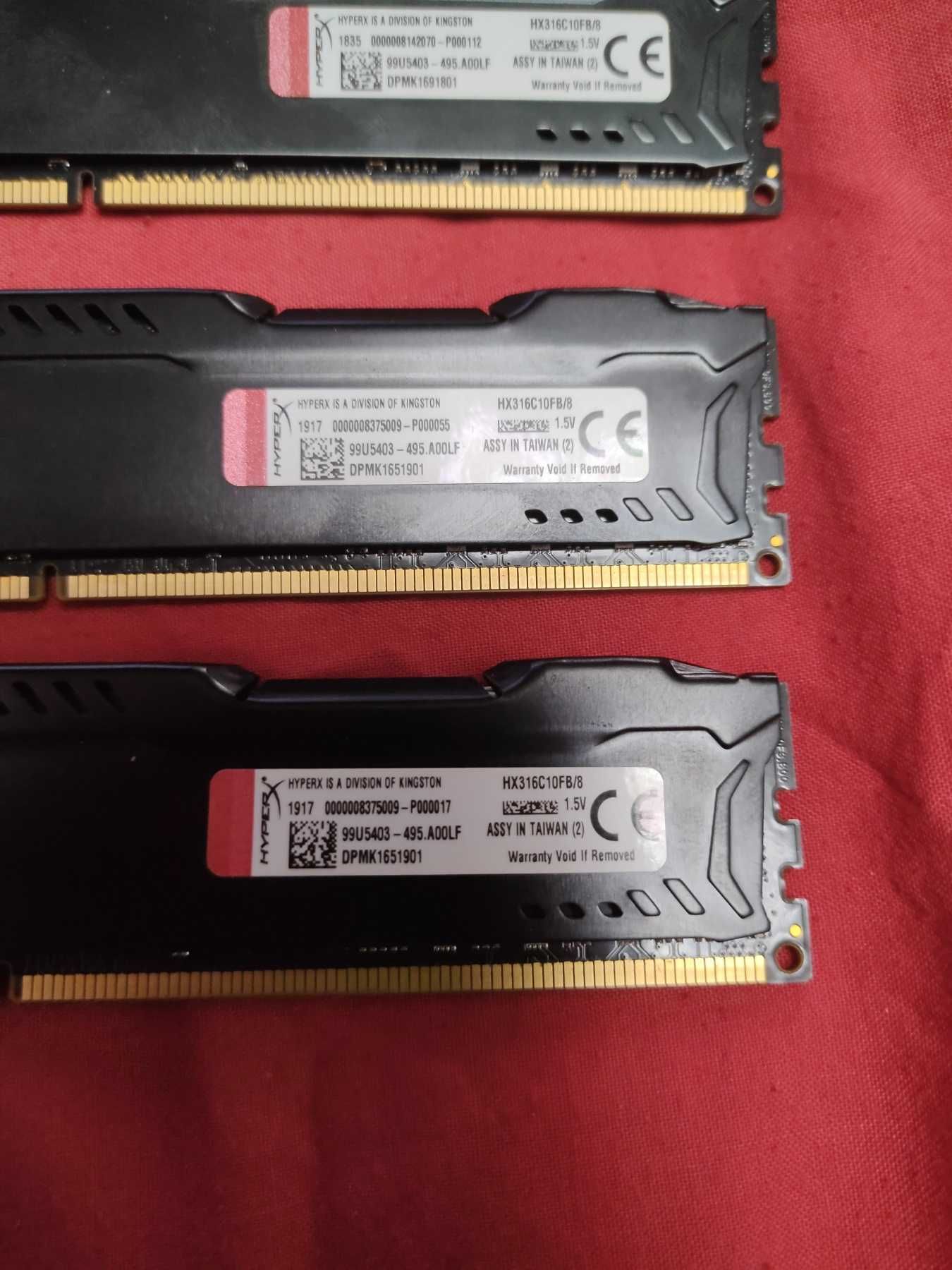БУ Память Kingston DDR3-1600 32GB (Kit of 4x8Gb) HyperX FURY Black