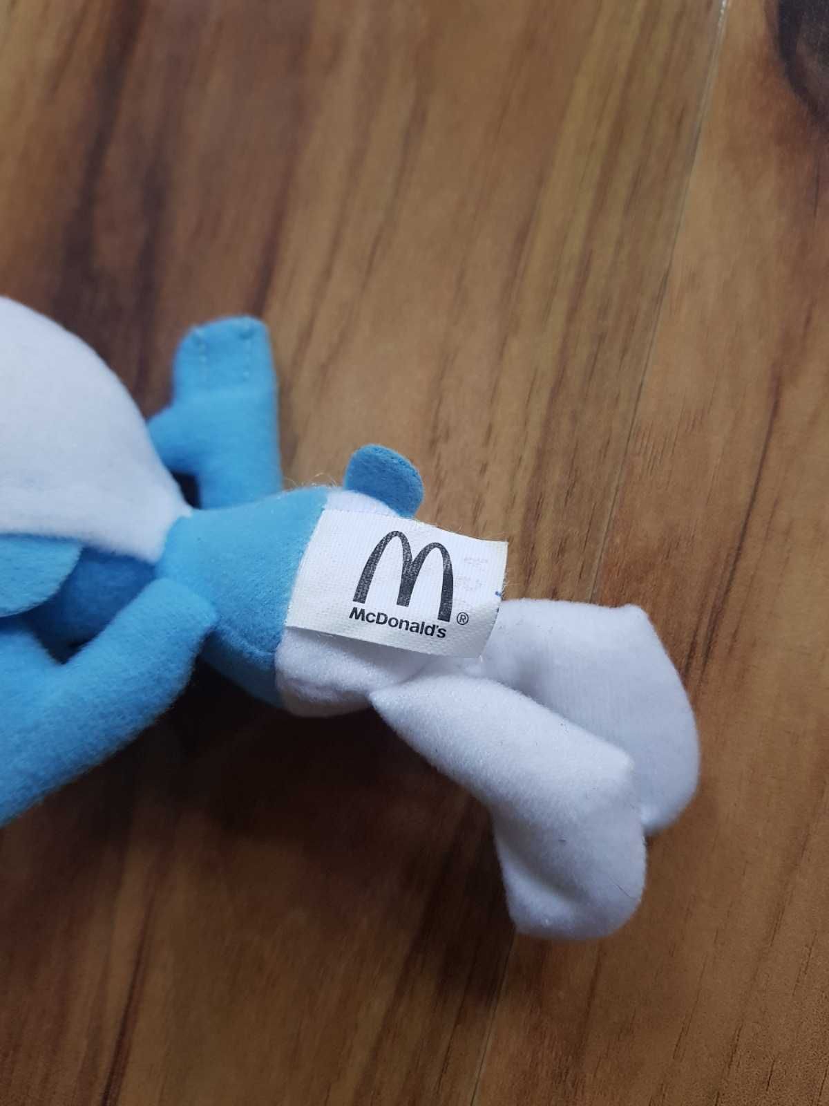 Pluszowy smerf Zgrywus Smerfy Peyo McDonald Happy Meal 2011