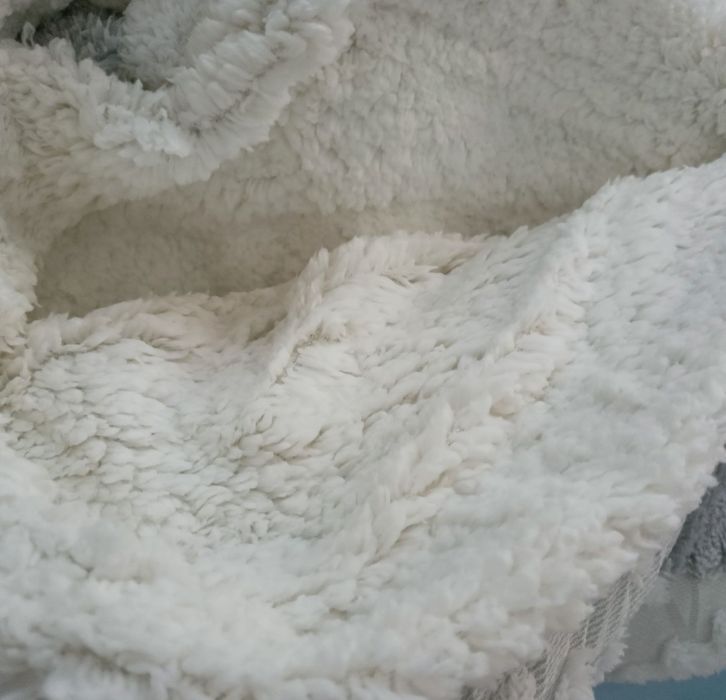 Новый плед двухсторонний евро двойное плюшевое одеяло ЭКО овчина