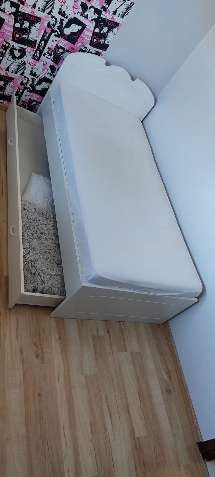 Łóżko 90×190 Bianco Fiori Meblik