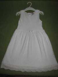 В новом состоянии белое кружевное платье dopodopo 2-3 года