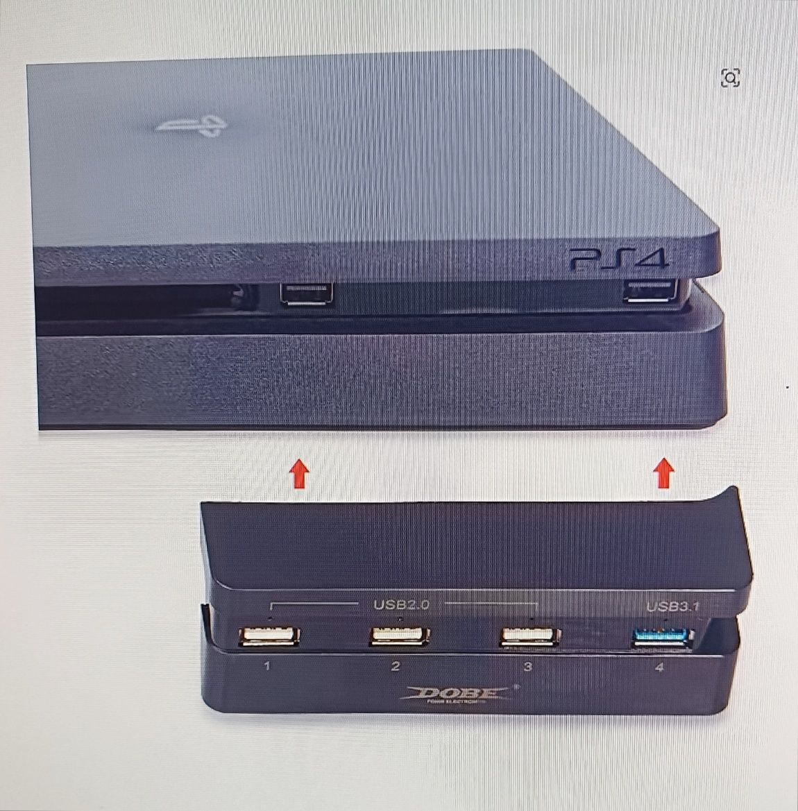 Hub USB 3.1,2.0 para PS4 Slim (Novo)