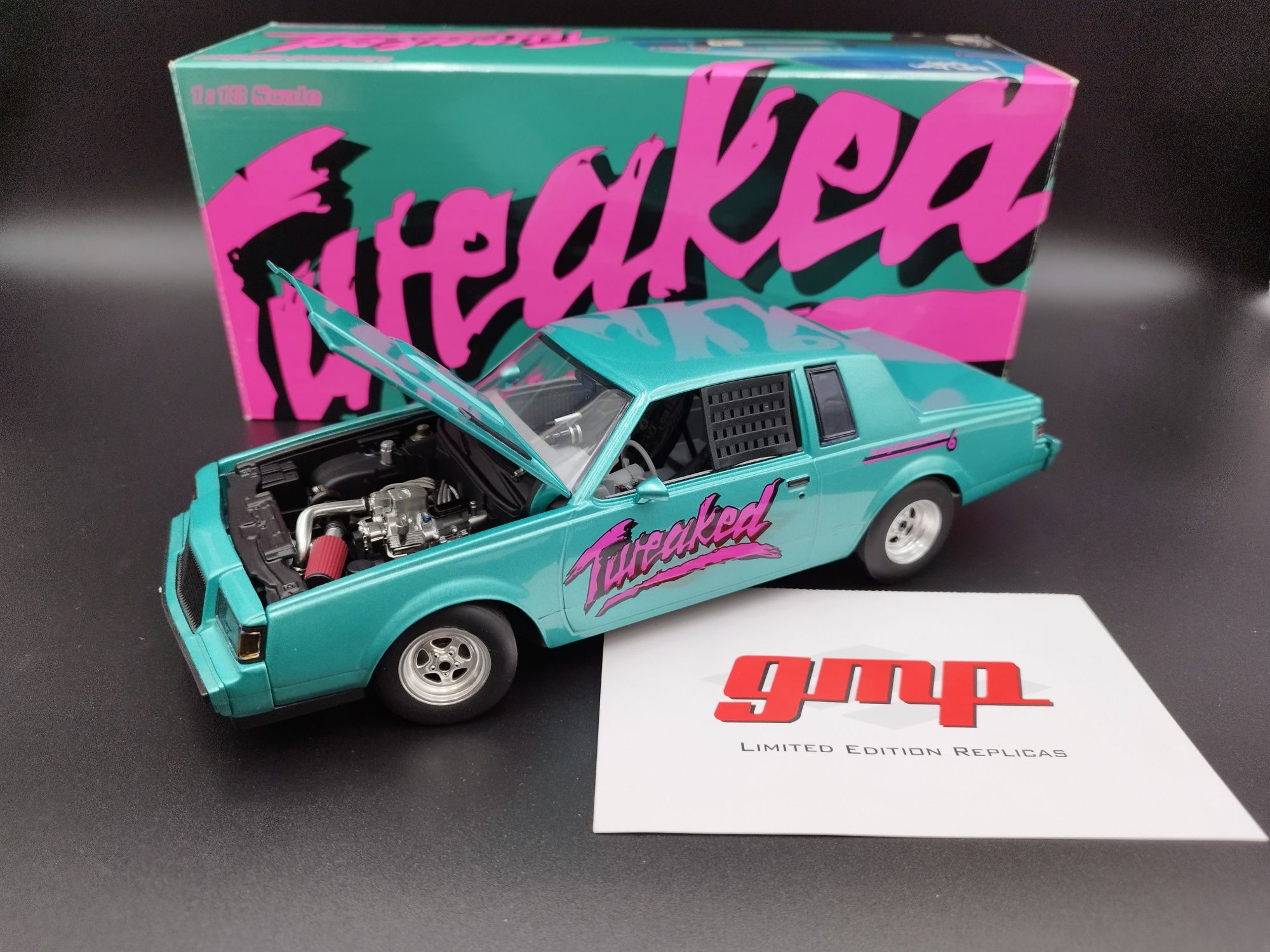 1:18 GMP 1983 Buick Regal Drag Tweaked model używany