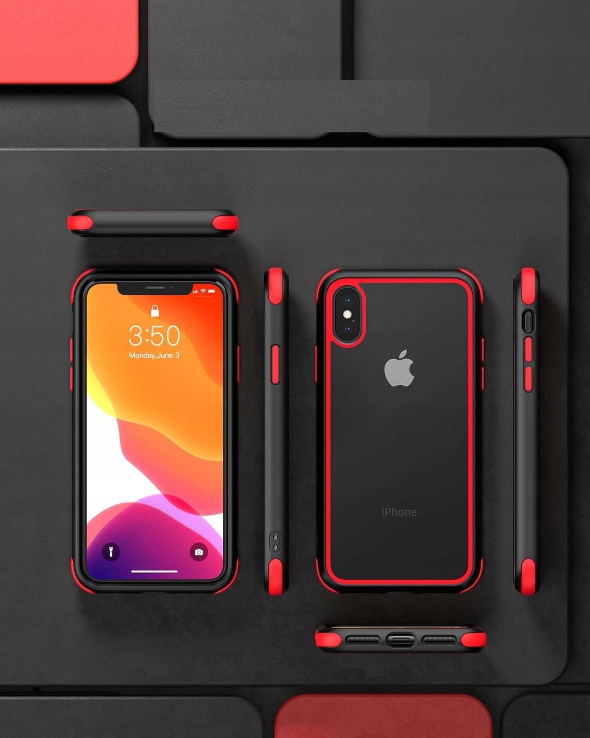 etui do iphone x iphone xs przezroczyste silikonowe case - c