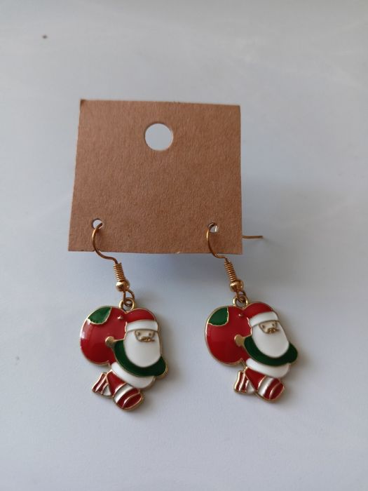 Kolczyki Boże Narodzenie święty Mikołaj