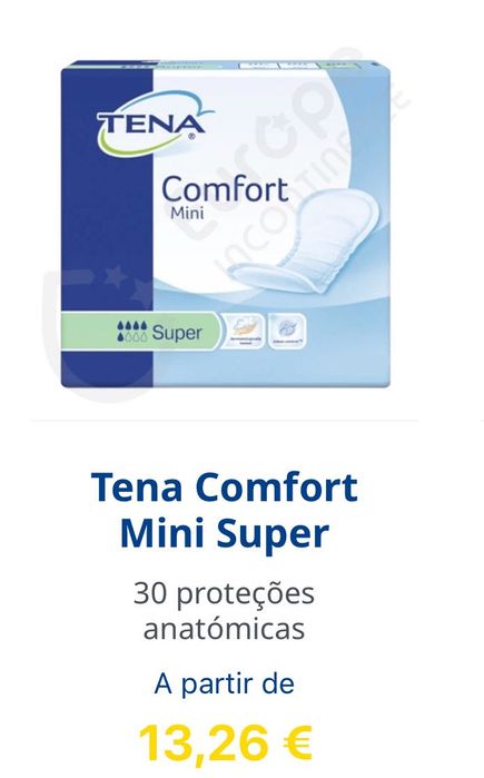 Tena Comfort Mini Super Proteccao para incontinência