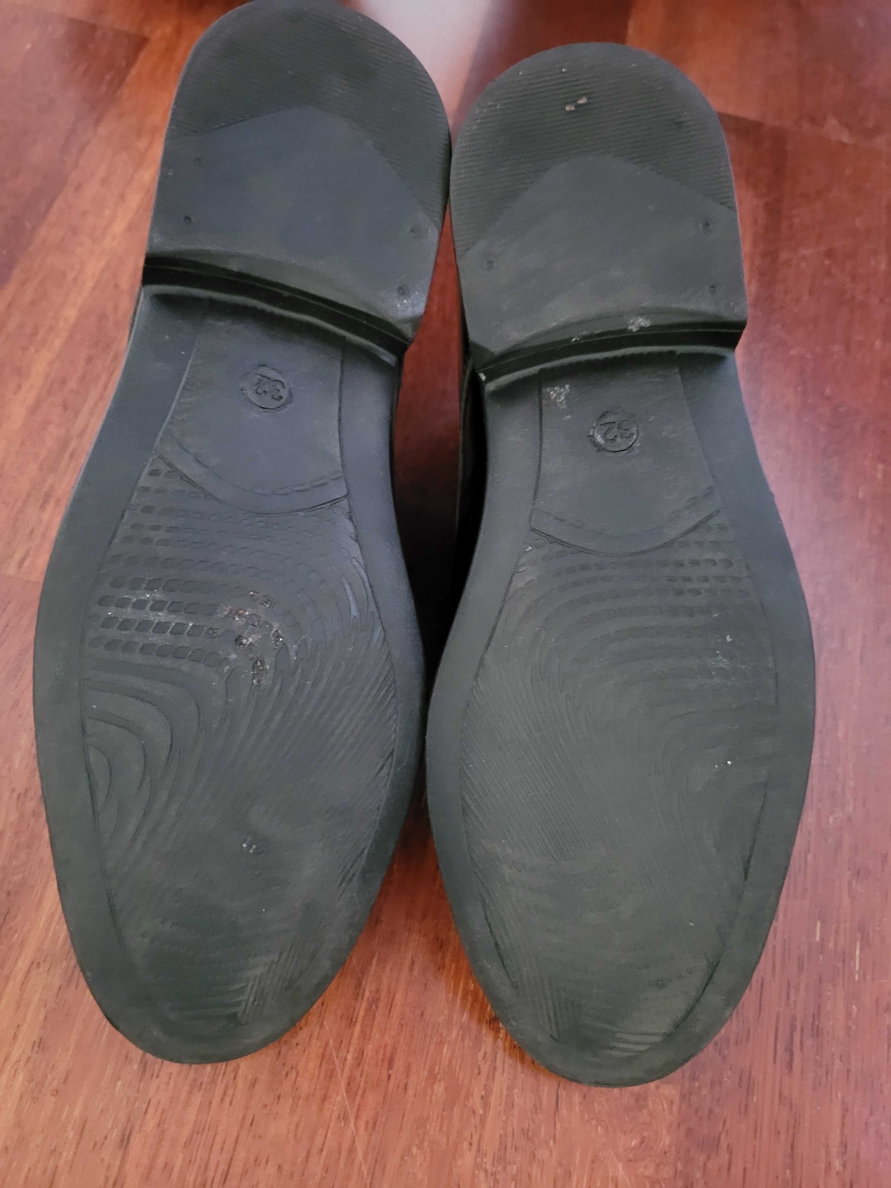 Pantofle skórzane chłopięce