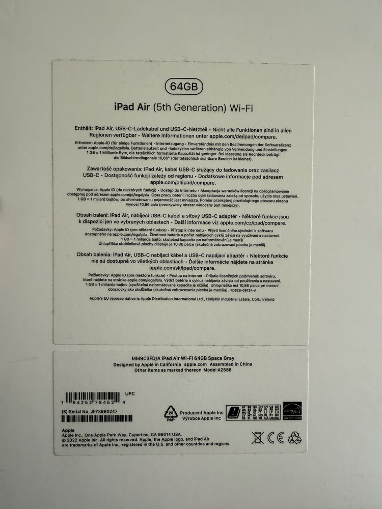 Apple Ipad Air 10,9 cali (5gen) zestaw rysik etui