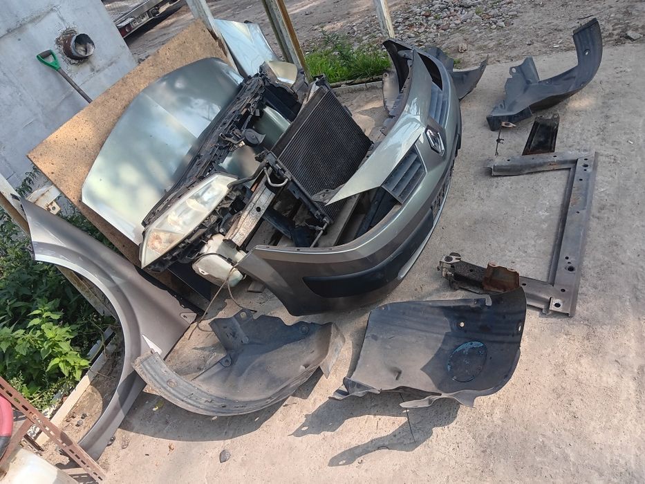 Renault megane II 2 maska zderzak błotnik chłodnice pas lampa  1.4
