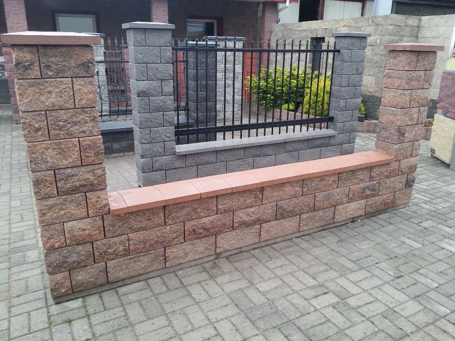 Kompletne ogrodzenie panelowe z podmurówką - 150cm wys. ocynk + kolor