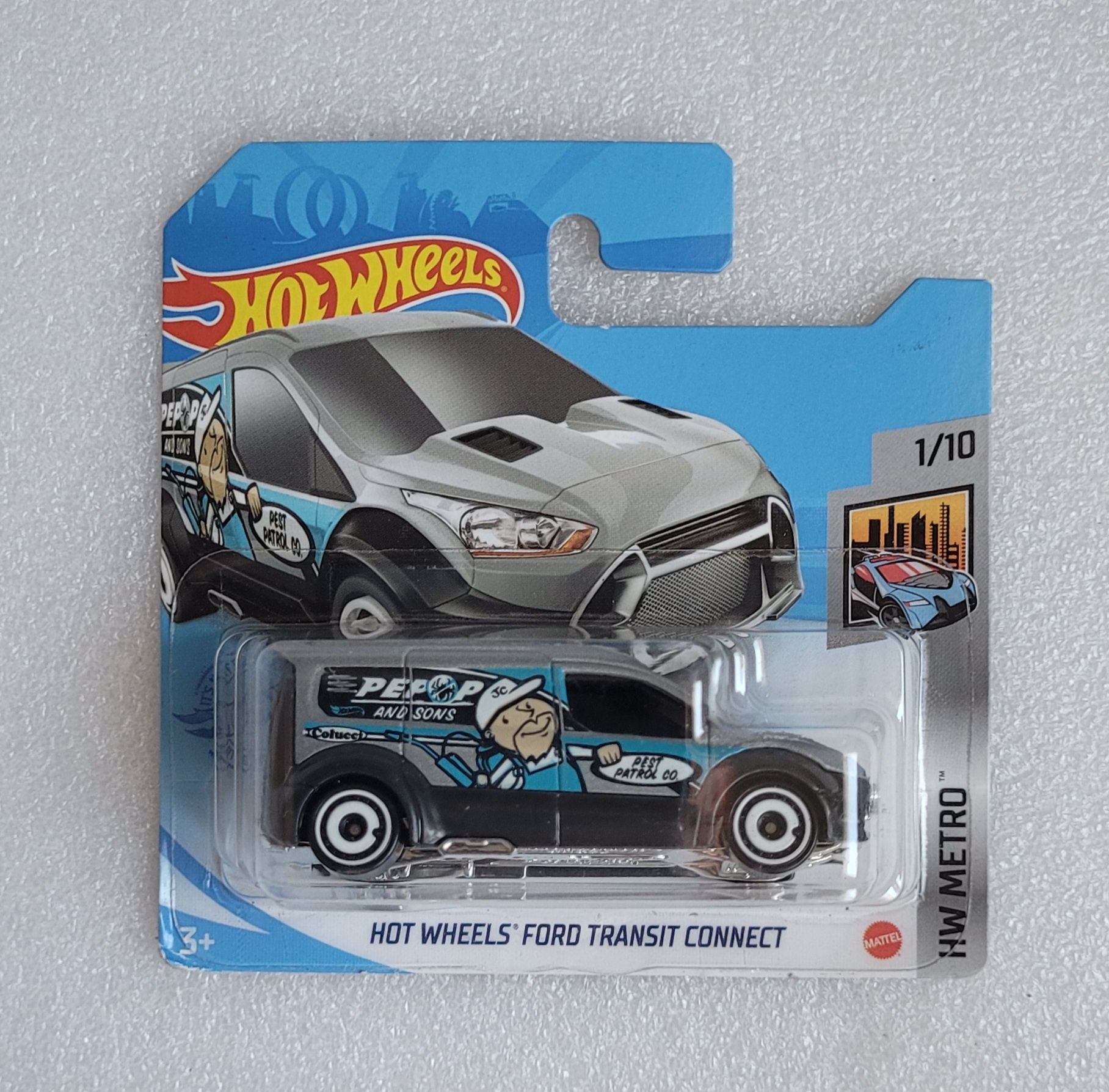 Ford Transit Connect silver Hot Wheels