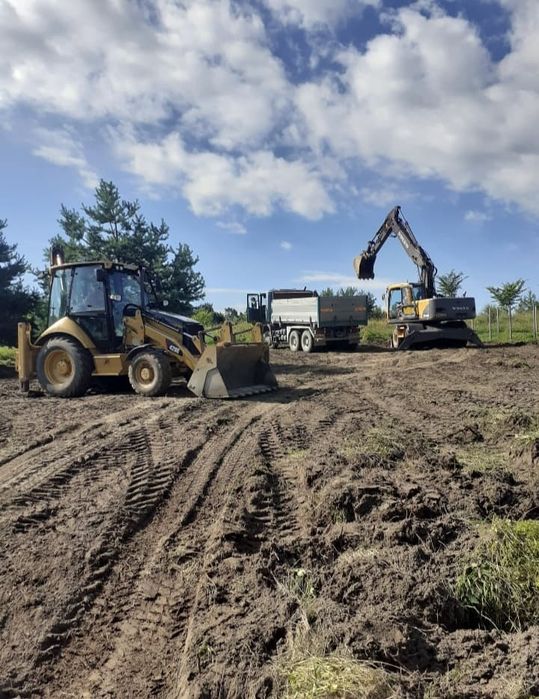 Usługi koparką,koparko ładowarką, wykopy,zasypywanie fundamentów